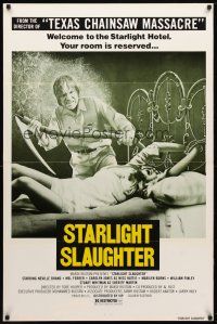 8h195 EATEN ALIVE 1sh '77 Tobe Hooper, image of sexy bound girl on bed, Starlight Slaughter!
