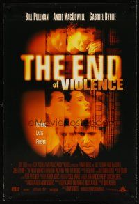 8h207 END OF VIOLENCE DS 1sh '97 directed by Wim Wenders, Gabriel Byrne, Andie Macdowell!