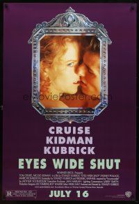 8h235 EYES WIDE SHUT advance 1sh '99 Stanley Kubrick, romantic c/u of Tom Cruise & Nicole Kidman!