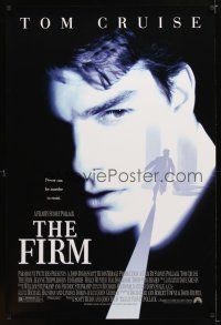 8h243 FIRM 1sh '93 image of Tom Cruise on the run, Sydney Pollack directed, lawyers!