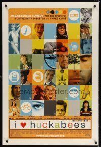8h349 I HEART HUCKABEES DS 1sh '04 Dustin Hoffman, Isabelle Huppert, Jude Law, Naomi Watts!