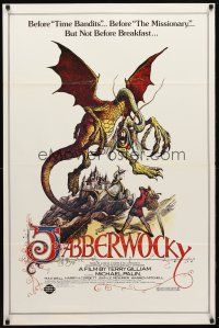 8h396 JABBERWOCKY 1sh R82 Terry Gilliam, Monty Python, great fantasy monster art!