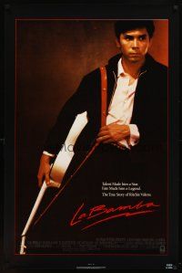 8h450 LA BAMBA 1sh '87 rock and roll, Lou Diamond Phillips as Ritchie Valens!