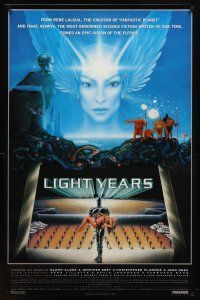 8h476 LIGHT YEARS 1sh '86 Rene Laloux & Harvey Weinstein's Gandahar, written by Isaac Asimov!