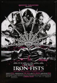 8h503 MAN WITH THE IRON FISTS advance DS 1sh '12 Russell Crowe, Cung Le, sexy Lucy Liu!