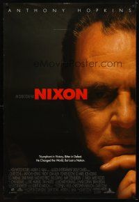 8h554 NIXON DS 1sh '95 Anthony Hopkins as Richard Nixon, directed by Oliver Stone!