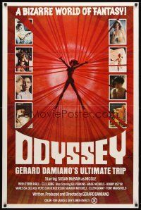 8h561 ODYSSEY 1sh '77 Gerard Damiano's ultimate trip, a bizarre world of sexploitation fantasy!