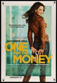 8h568 ONE FOR THE MONEY advance DS 1sh '12 sexy Katherine Heigl w/handcuffs!