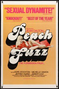 8h587 PEACH FUZZ 1sh '77 introducing sexiest Jean Dalton, the forbidden fruit!