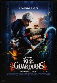 8h645 RISE OF THE GUARDIANS Frost style advance DS 1sh '12 cool image of tattooed Santa & cast!