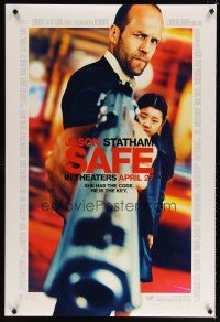 8h661 SAFE advance DS 1sh '12 Jason Statham, she has the code, he is the key!