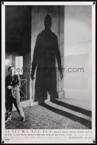 8h672 SHADOWS & FOG DS 1sh '92 cool photographic image of Woody Allen by Brian Hamill!