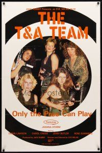8h719 T & A TEAM 1sh '84 Joanna Storm, Tanya Lawson, Carol Cross, sexy girls in camo w/guns!