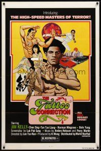 8h727 TATTOO CONNECTION 1sh '79 great Tierney art of Jim Kelly, body art, & kung fu masters!