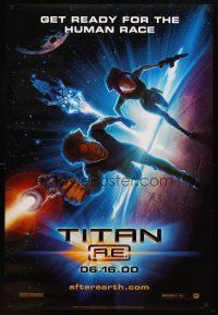 8h749 TITAN A.E. style A advance DS 1sh '00 Don Bluth sci-fi cartoon, get ready for the human race!
