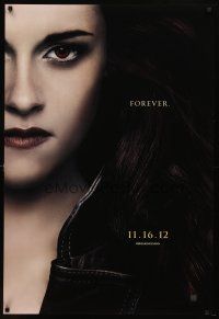 8h772 TWILIGHT SAGA: BREAKING DAWN - PART 2 teaser DS 1sh '12 Kristen Stewart as Bella Swan!