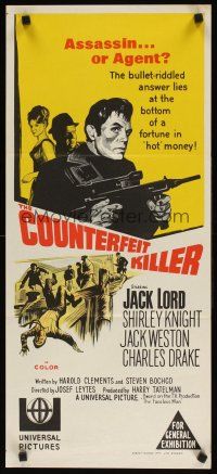 8j611 COUNTERFEIT KILLER Aust daybill '68 his gun works both sides of fence, Assassin Or Agent?