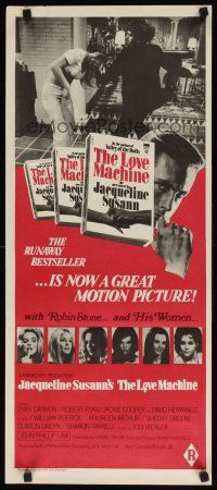 8j720 LOVE MACHINE Aust daybill '71 Dyan Cannon, from Jacqueline Susann's romance novel!