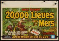 8j353 20,000 LEAGUES UNDER THE SEA Belgian R60s Jules Verne classic, wonderful art of deep sea divers
