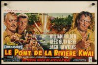 8j361 BRIDGE ON THE RIVER KWAI Belgian '58 William Holden, Alec Guinness, David Lean classic!