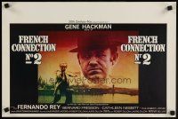 8j377 FRENCH CONNECTION II Belgian '75 John Frankenheimer, c/u of Gene Hackman aiming his revolver!