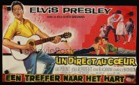 8j388 KID GALAHAD Belgian '62 art of Elvis Presley singing with guitar, boxing, and romancing!