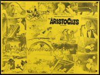 8j420 ARISTOCATS British quad R70s Walt Disney feline jazz musical cartoon, great images!