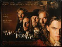 8j444 MAN IN THE IRON MASK British quad '98 Leonardo DiCaprio, Irons, Malkovich, Depardieu!