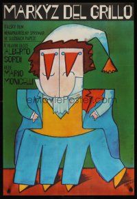 8j120 MARQUESS OF GRILLO Czech 23x33 '85 Alberto Sordi, Caroline Berg, bizarre Vaca art!