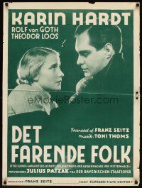 8j512 DIE BLONDE CHRISTL Danish '37 cool image of pretty Karin Hardt, Rolf von Goth!