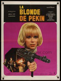 8j188 BLONDE FROM PEKING French 23x32 '67 directed by Nicolas Gessner, sexy Mireille Darc