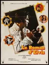 8j197 ELVIS French 23x32 '79 Kurt Russell as Presley, directed by John Carpenter, rock & roll!