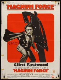 8j206 MAGNUM FORCE French 23x32 '74 Clint Eastwood is Dirty Harry pointing his huge gun!