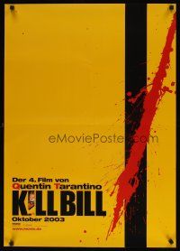8j236 KILL BILL: VOL. 1 teaser German '03 Quentin Tarantino, Uma Thurman, cool katana image!