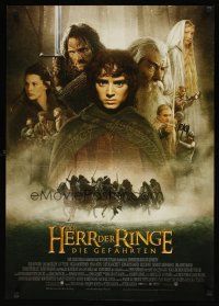 8j239 LORD OF THE RINGS: THE FELLOWSHIP OF THE RING German '01 montage image of top cast!