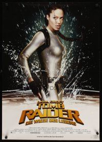 8j251 TOMB RAIDER THE CRADLE OF LIFE German '03 sexy Angelina Jolie in spandex, Gerard Butler