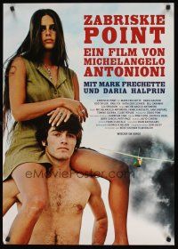 8j254 ZABRISKIE POINT German R09 Michelangelo Antonioni's bizarre movie about teen sex!