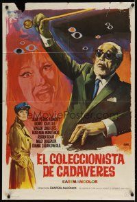 8j167 CAULDRON OF BLOOD Spanish '70 Boris Karloff, tops in total horror, wacky artwork!