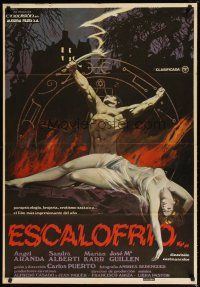 8j173 DON'T PANIC Spanish '78 Escalofrio, Angel Aranda, Sandra Alberti, sexy horror artwork!