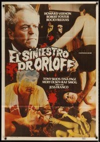 8j174 EL SINIESTRO DR. ORLOFF Spanish '83 Howard Vernon in title role, Antonio Mayans!
