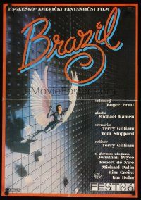 8j131 BRAZIL Yugoslavian '86 Terry Gilliam, cool sci-fi fantasy art!
