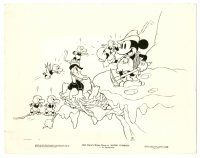 8k079 ALPINE CLIMBERS 8x10 still '36 Disney, cartoon image of Mickey & Donald with baby vultures!