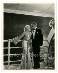 8k105 BACHELOR'S AFFAIRS 8x10 still '32 Adolphe Menjou on ship's deck with sexy Joan Marsh!