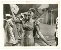 8k208 CLIMAX 8x10 still '44 great close up of singing Susanna Foster holding fan!