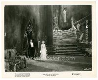 8k270 DRACULA 8x10 still R51 Tod Browning classic, vampire Bela Lugosi & Helen Chandler in castle!