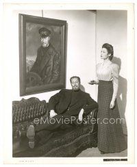 8k368 GHOST & MRS. MUIR 8x10 still '47 Gene Tierney & Rex Harrison under his painted portrait!