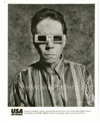 8k372 GILBERT GOTTFRIED TV 8x10 still '90s wacky portrait in 3-D glasses for USA's Up All Night!