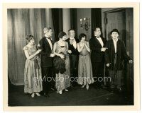 8k381 GIRL IN THE LIMOUSINE 8x10 still '24 Claire Adams & others watch Oliver Hardy scold Semon!