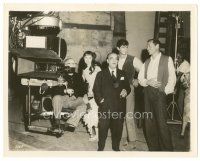 8k401 GREEN MANSIONS candid 8x10 still '59 composer Villa-Lobos visits Hepburn, Perkins & Ferrer!