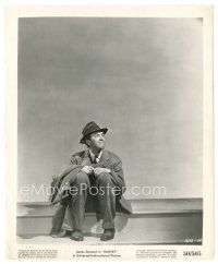 8k412 HARVEY 8x10 still '50 great smiling portrait of James Stewart sitting on step, classic!